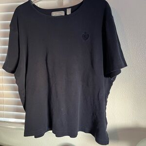Liz Claiborne Navy Short Sleeve Tee